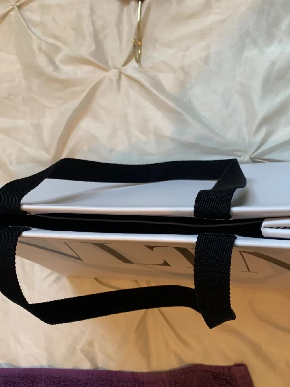 NWT Valentino Garavani White/Black Leather Handbag